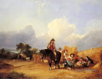  Hay Tableaux - Récolte des scènes rurales William Shayer Snr